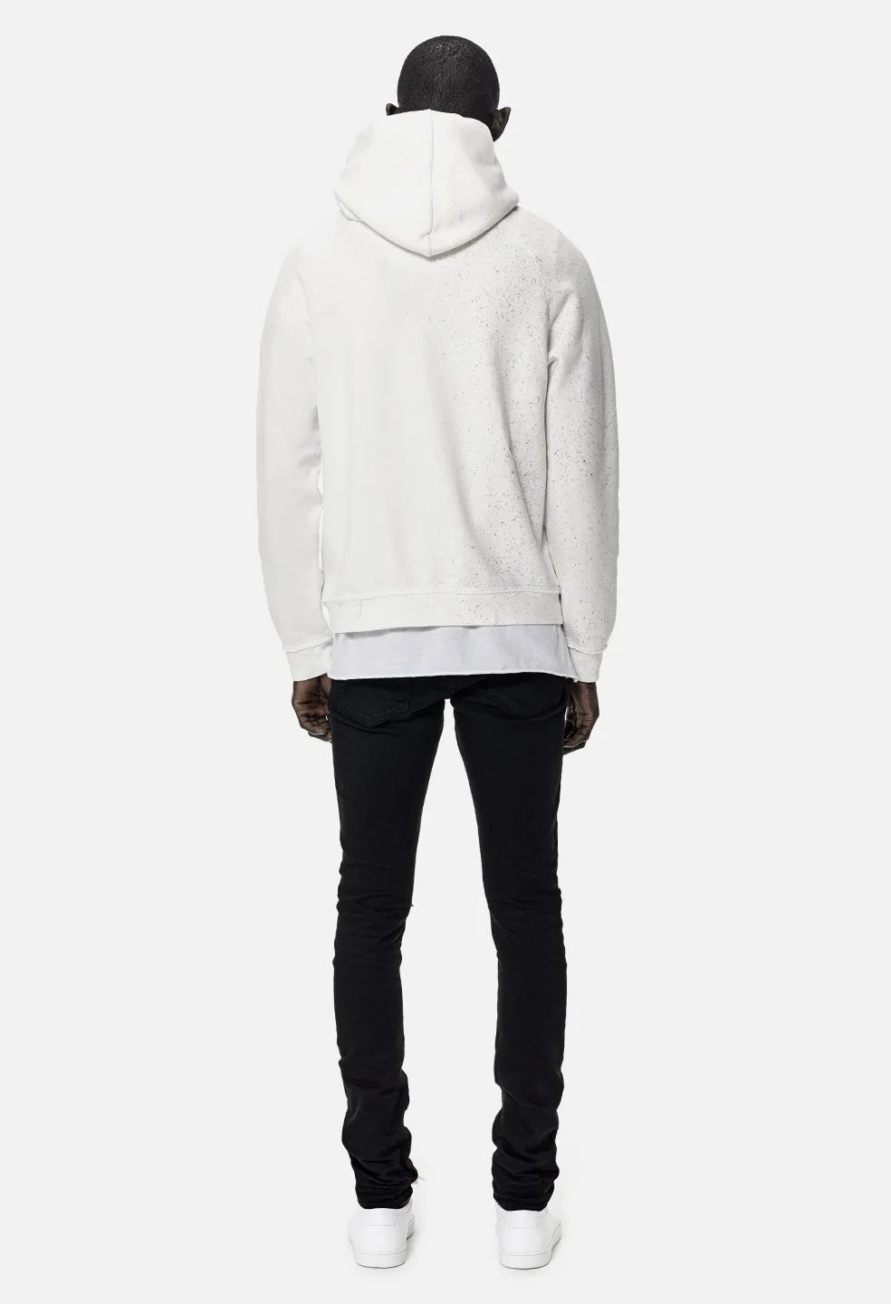 Oversized Raglan Hoodie / Doha White