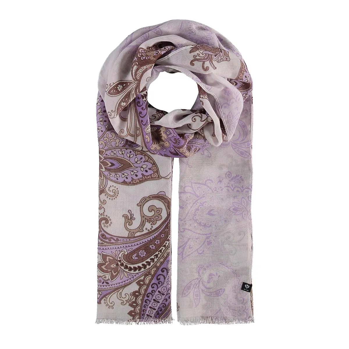 Pastel Shades Paisley Scarf