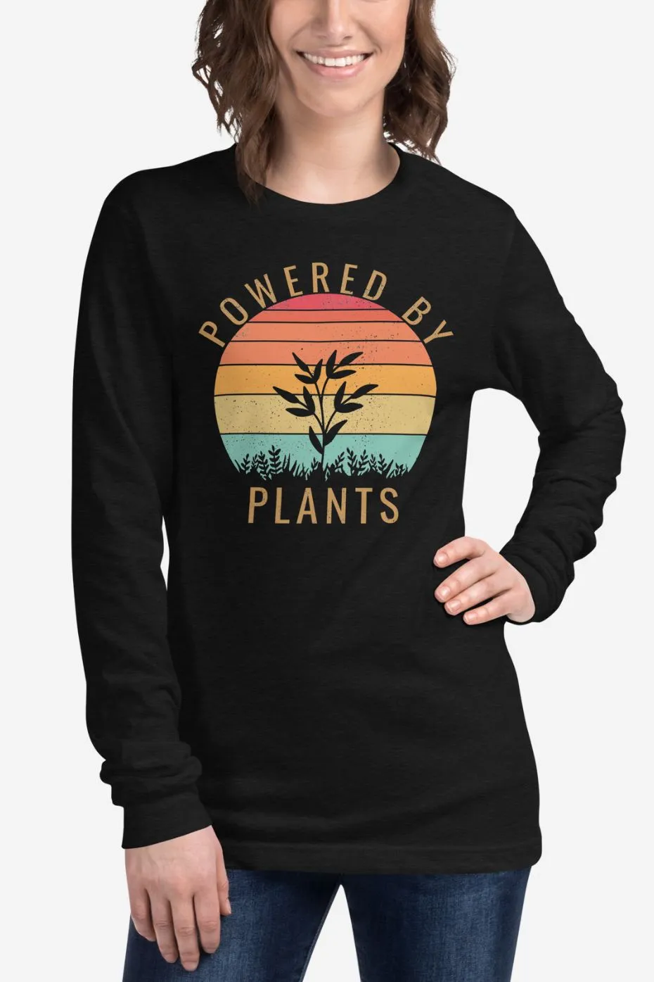 Powered By Plants - Unisex Long Sleeve Tee