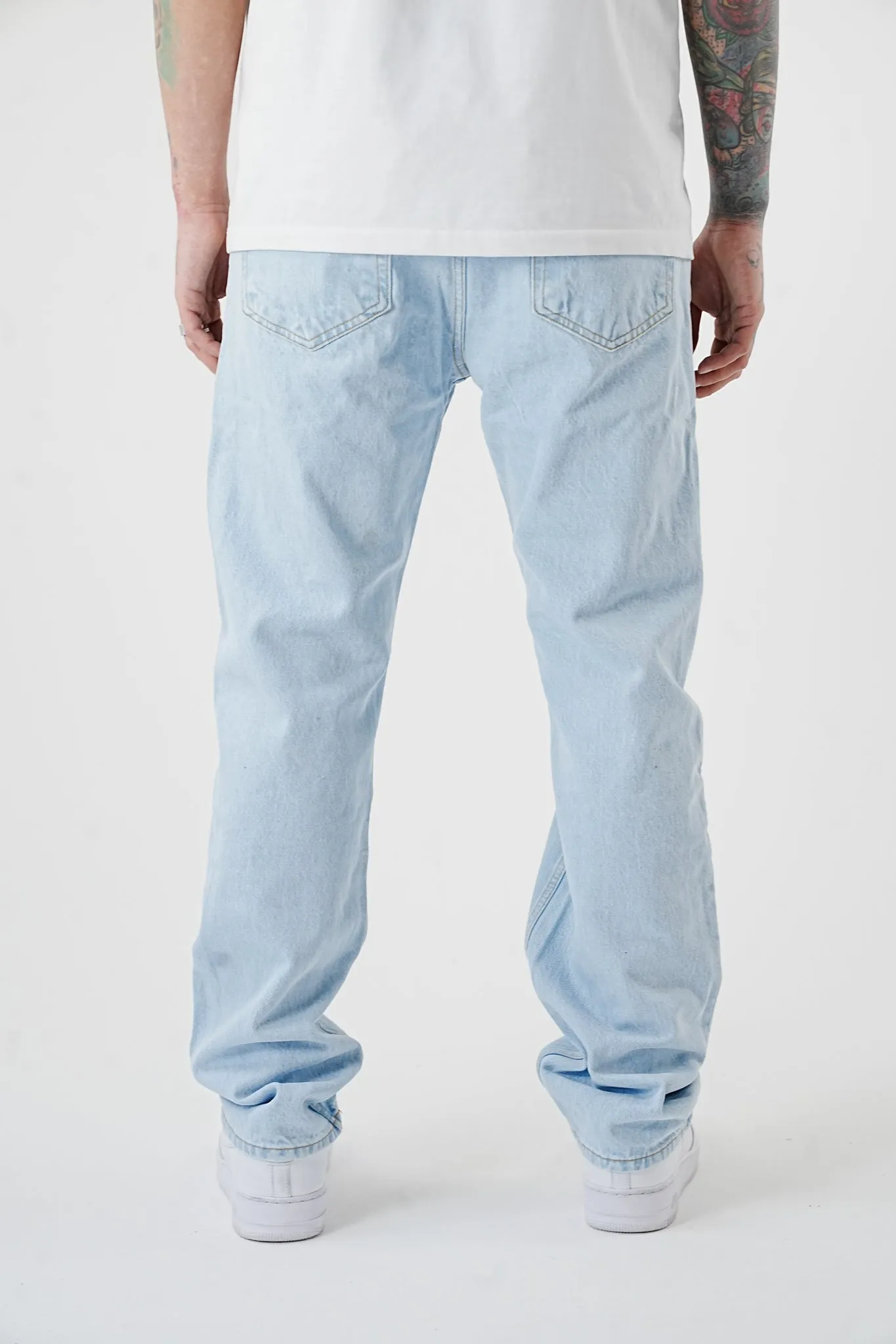 Premium Ice blue Wide Jeans