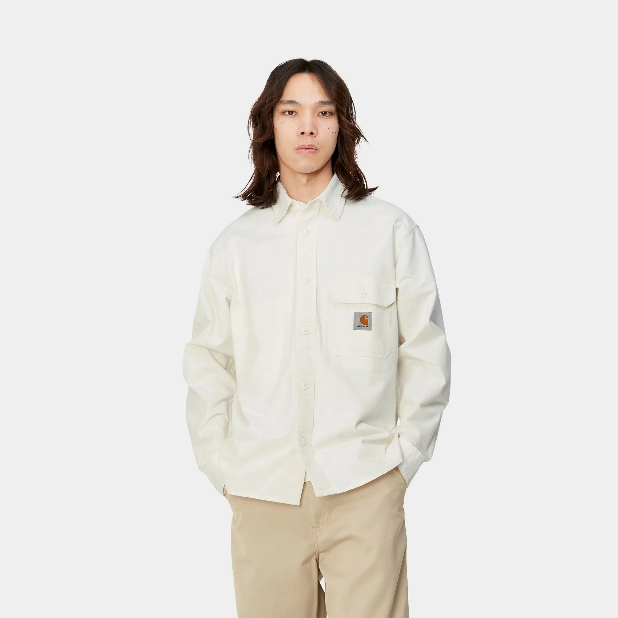 Reno Shirt Jacket | Off-White (garment dyed)