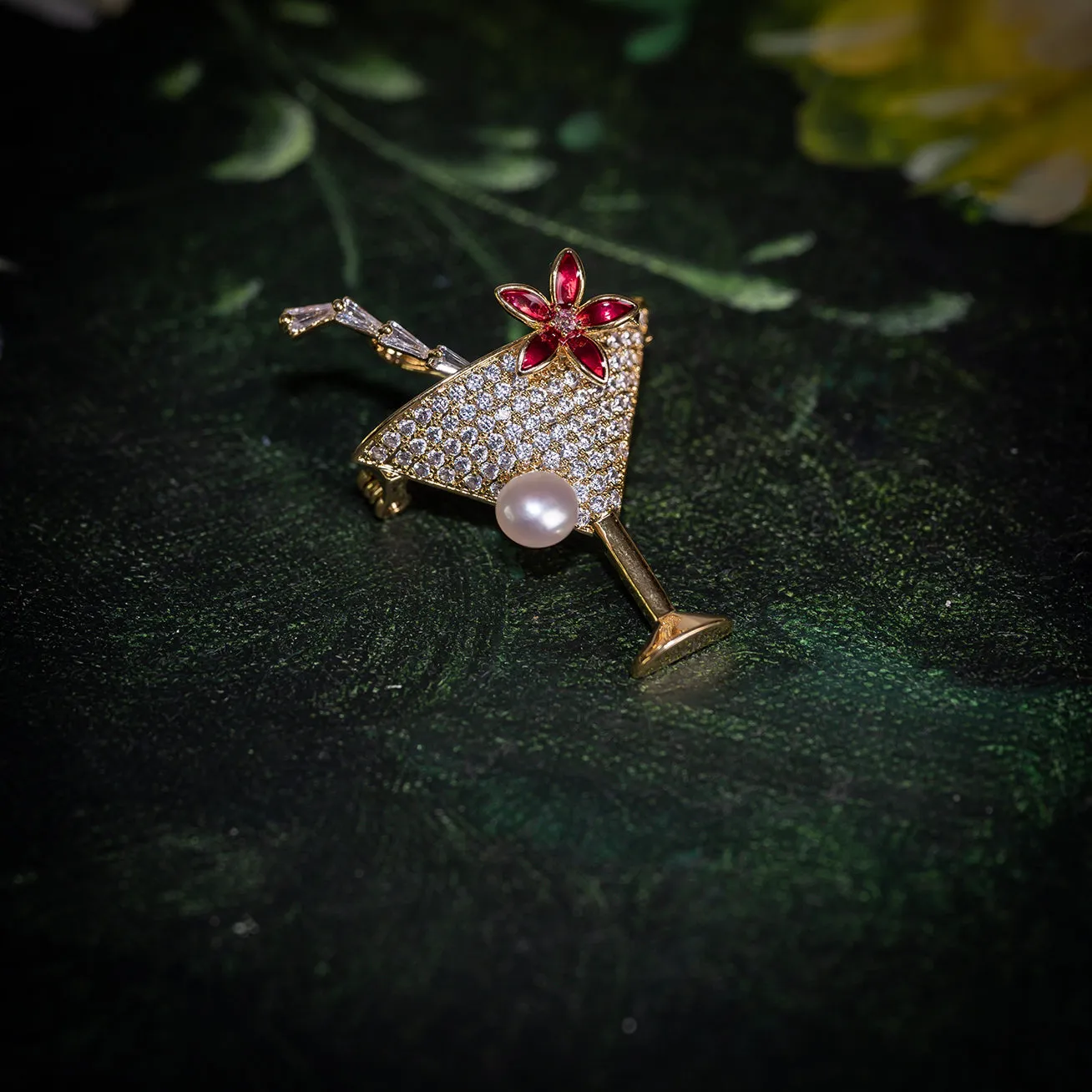 Singapore Sling Freshwater Pearl Brooch WC00036 | Passion for Life