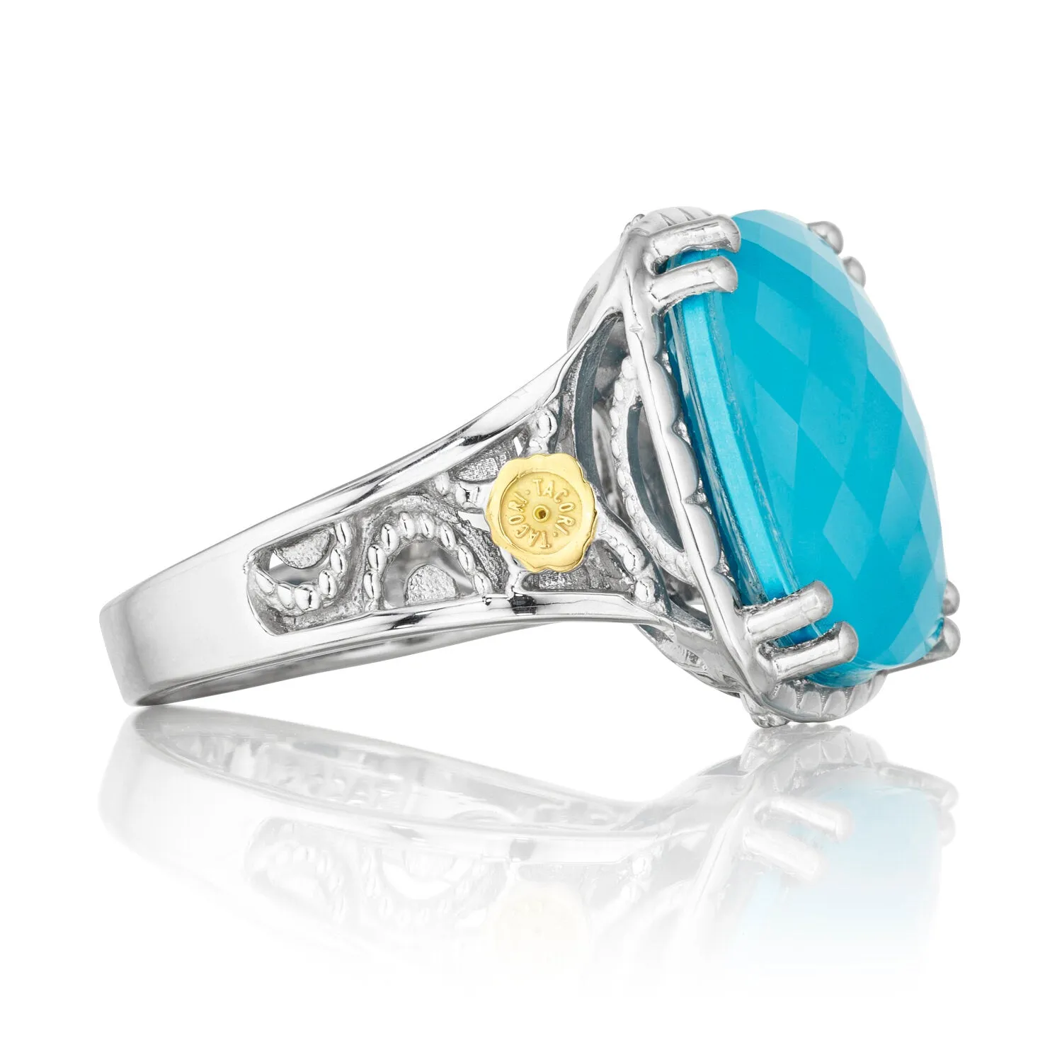 TACORI Bold Crescent Ceiling Gem Ring featuring Neo-Turquoise Ref# SR13205