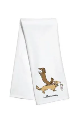 The Cocktail Weenies Tea Towel