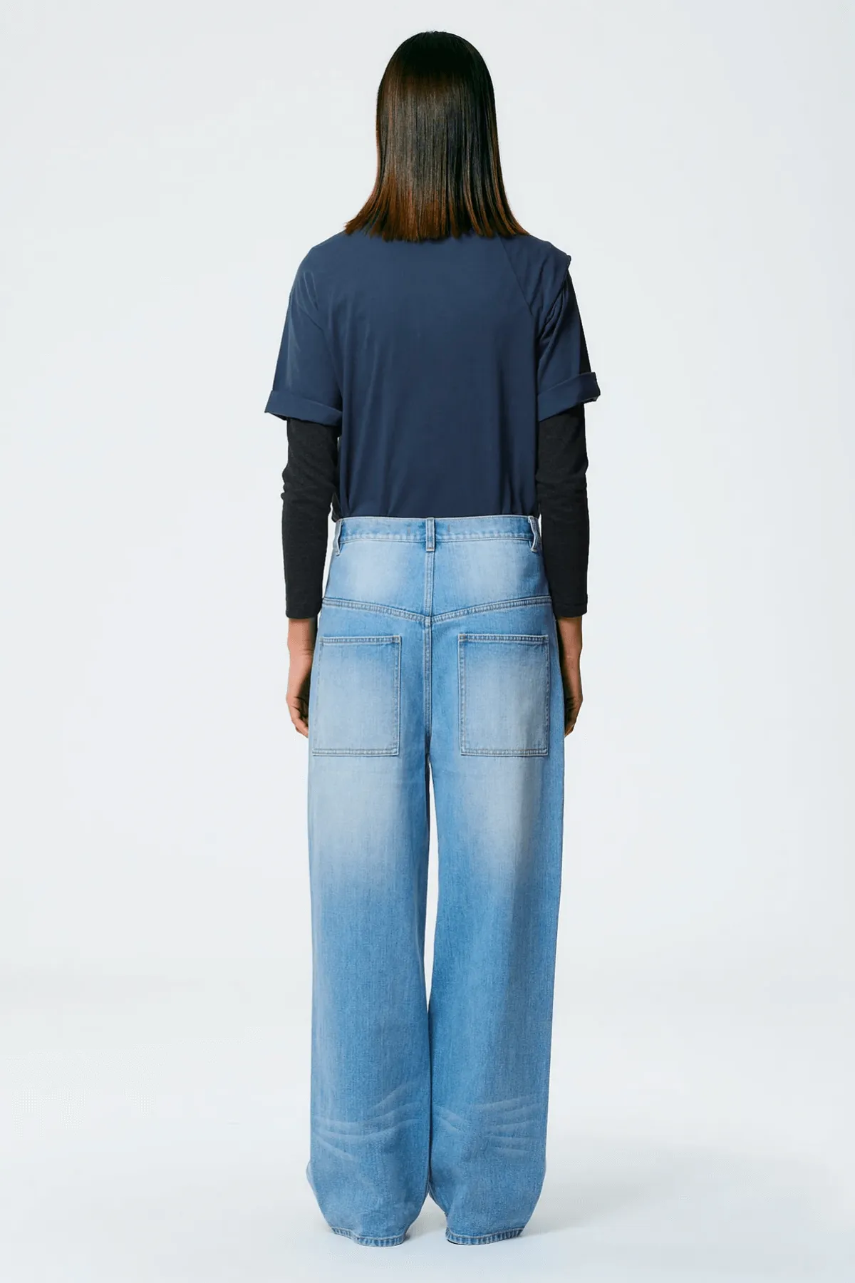 Tibi Vintage Wash Ryder Jean - Vintage Blue