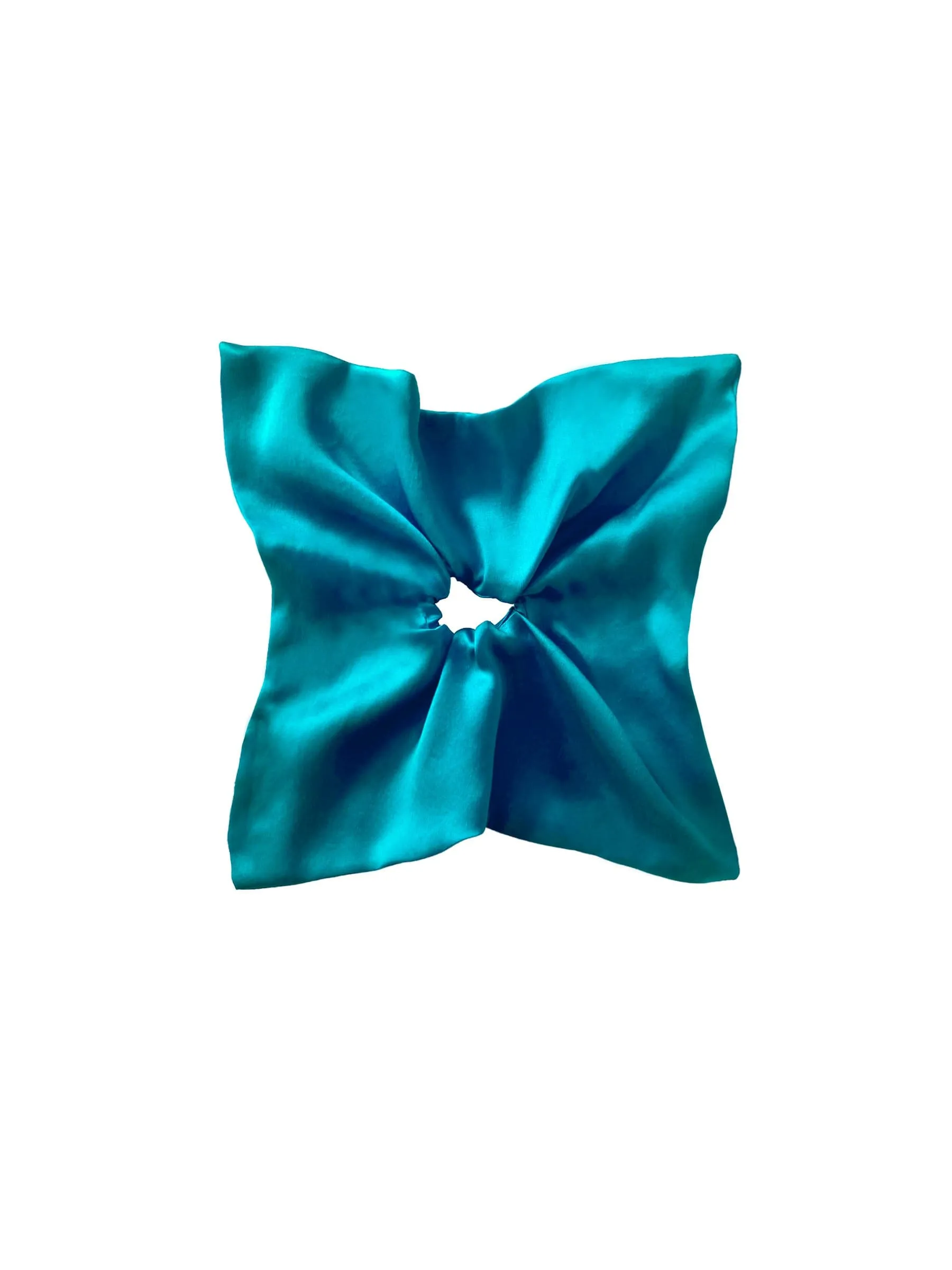 Topaz Silk Scarf Scrunchie