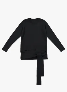 Vierra Rose Raquel Tie Sweater in Black