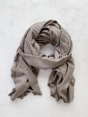 Washable Silk Blanket Scarf in Dove