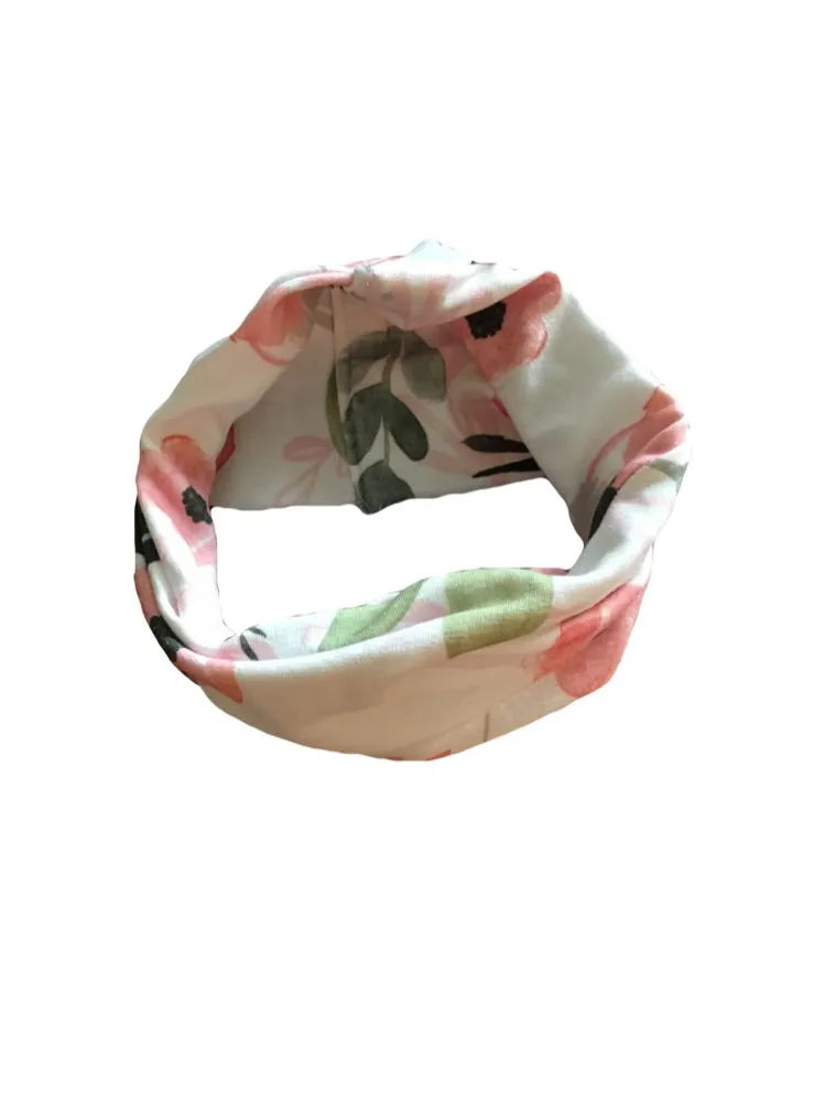 Watercolour Floral Cowl Scarf