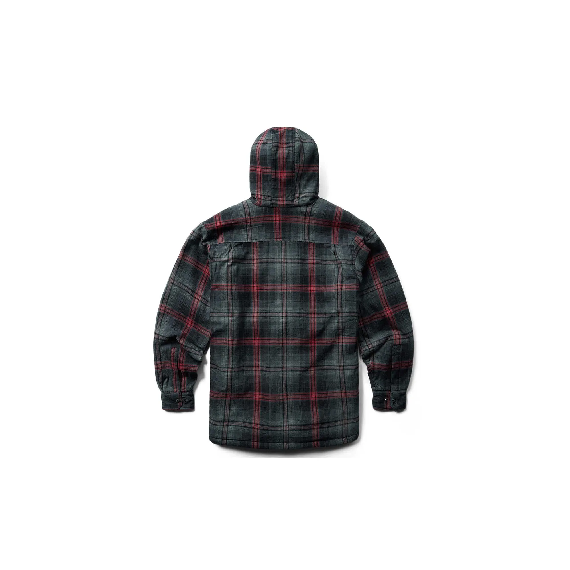 Wolverine Hasting Sherpa Lined Hooded Shirt Jac Gunmetal Plaid