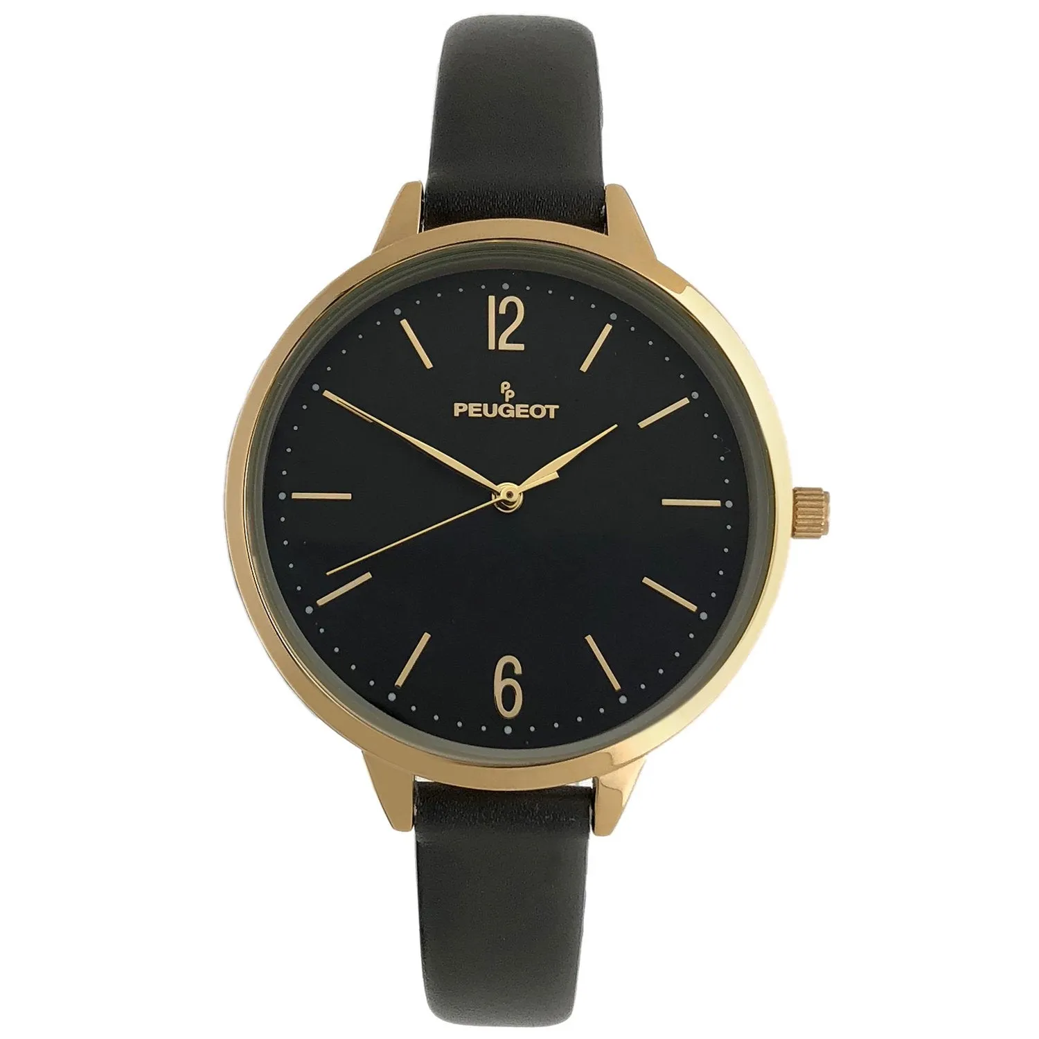 Women's 38mm Black Watch Minimalist Skinny 11mm Strap